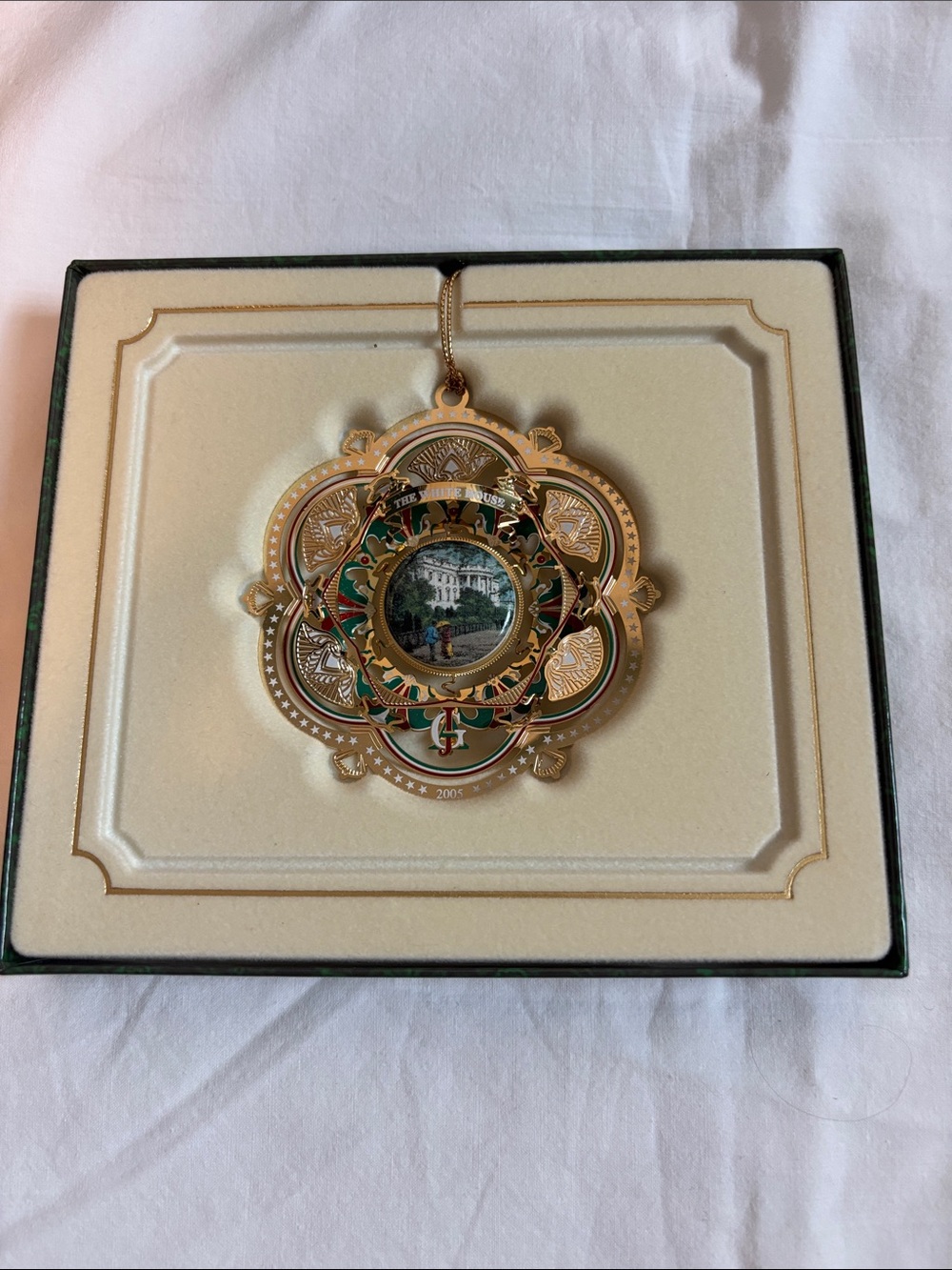 White House Historical Association 2005 Gold-tone Decorative Ornament